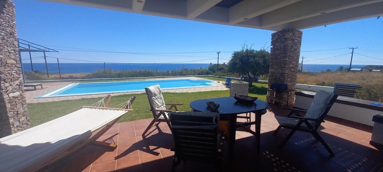 Cristelia Seafront & Pool Villa Lachania  Exterior photo